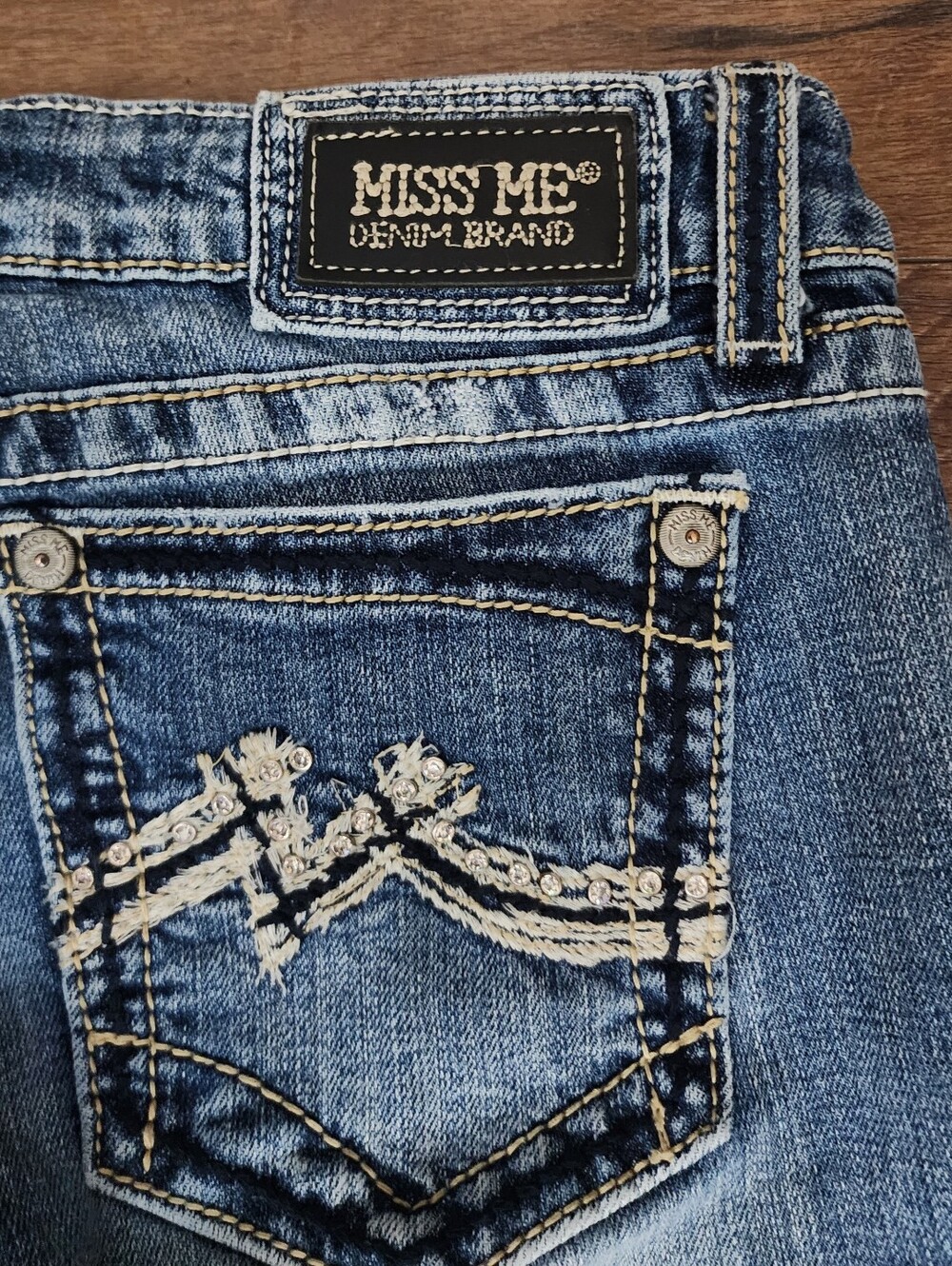 Miss Me Skinny Jeans, Size 30 × 33" Inseam - Picture 4 of 4